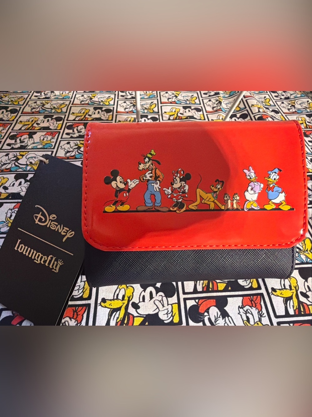 Loungefly Disney Mickey Mouse & Friends Group Wallet 2025 NWT